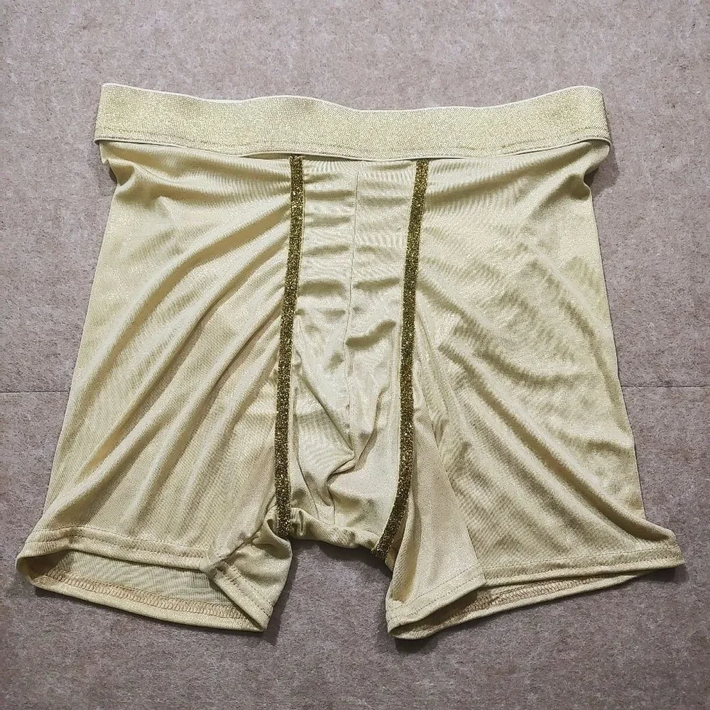 Elegant Gold Men's Brief Hoodie Set #2